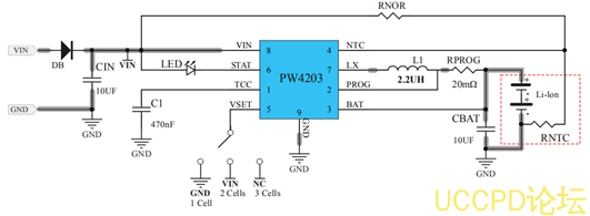 f_a84856b1c61415d8c65da0e9ec08152d.png 5V陞壓8.4V,鋰電池充電管理芯片