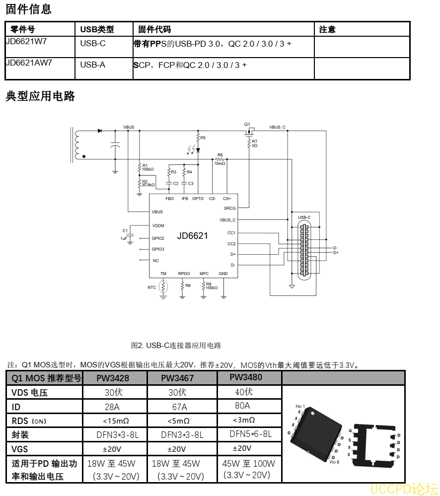 f_db42e5cf0f34510390f354472f5a3367.png 25W快充协议芯片,高度集成的USB供电(PD)控制器