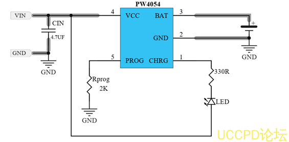 f_54ca1be5188606a33d7eedee15b6c604.png 单节锂电池充电管理芯片,IC电路图