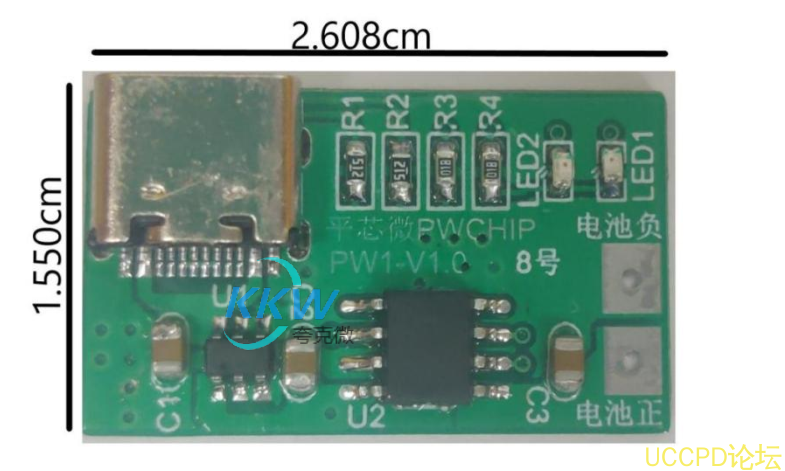 f_c5574e1b1f497c2deb306834f79ef07b.png USB 输入带 6.1V 过压关闭, 40V 耐压保护, 单节锂电池 1A 充电管理板 8号