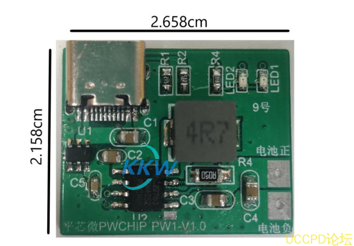 f_410fd1c240e379043cfc776fc3040728.png USB 输入电路板 3.7V 的锂电池组,充电电流最大2A 的电路板 9号