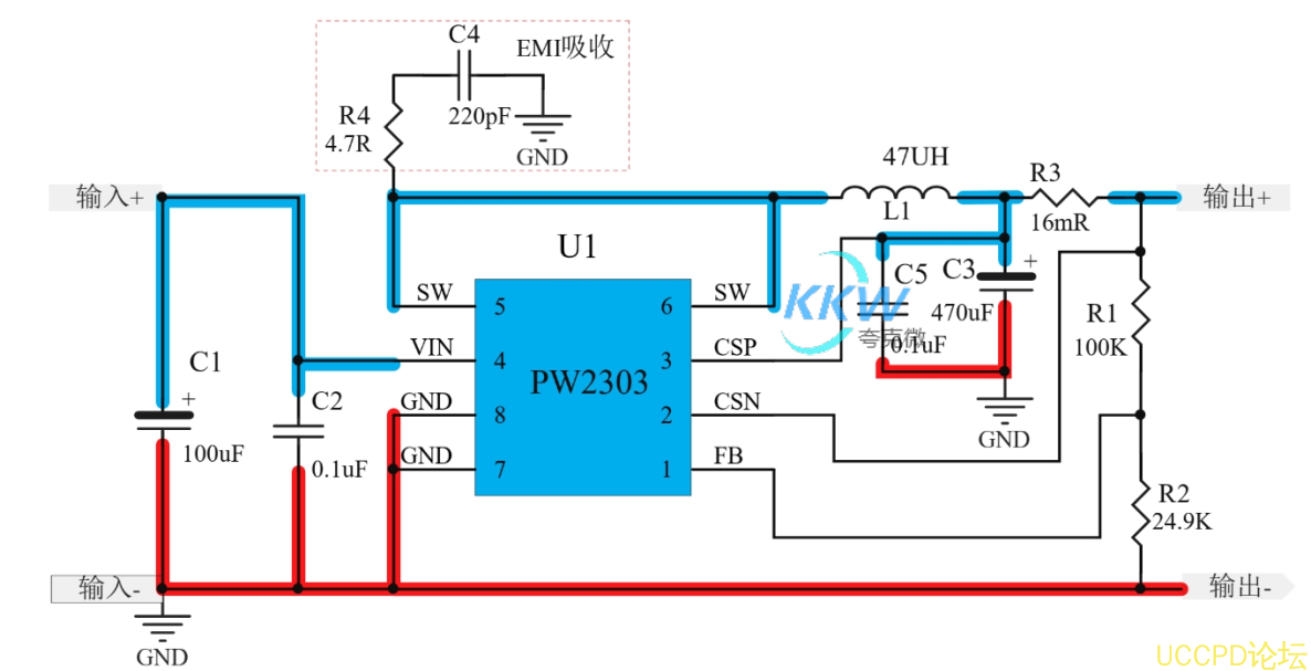 f_0f93d8bd27b220adfba88493bf21d6cb.png 49號闆  PW2303 降壓電路闆