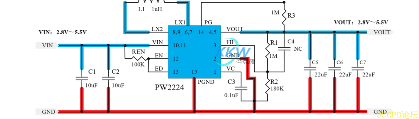 f_053f80ec370783670ebc95a9f7e8efef.png PW2224 升降压电路板 60号