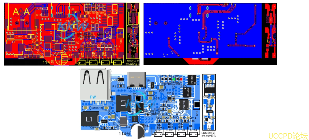 f_38490a33fc55e4da0820f0d5746949d4.png 114号四节串联锂电池充放电板,5V2A 输入和输出 5V2.4A,输入耐高压保护