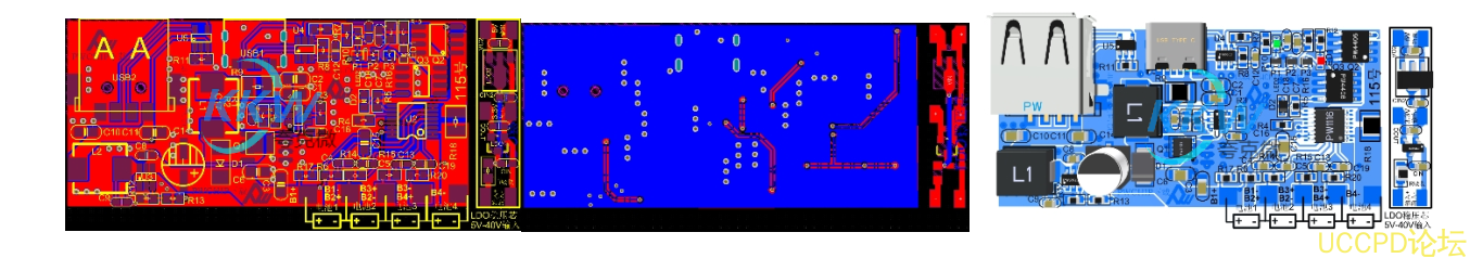 f_826056831f3cd9bc2b61371c8803261e.png 115号四节串联锂电池充放电板,5V-9V2A 快充 PD 输入和输出 5V2.4A
