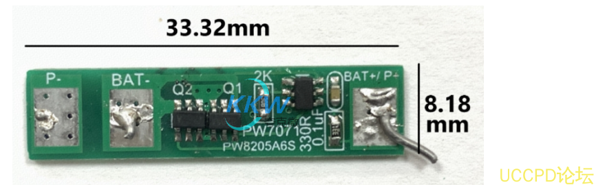 f_dc8a523afd944128af6c0926ada8b311.png 單節鋰電池保護方案闆, 4A 過流, 145號 DW01A